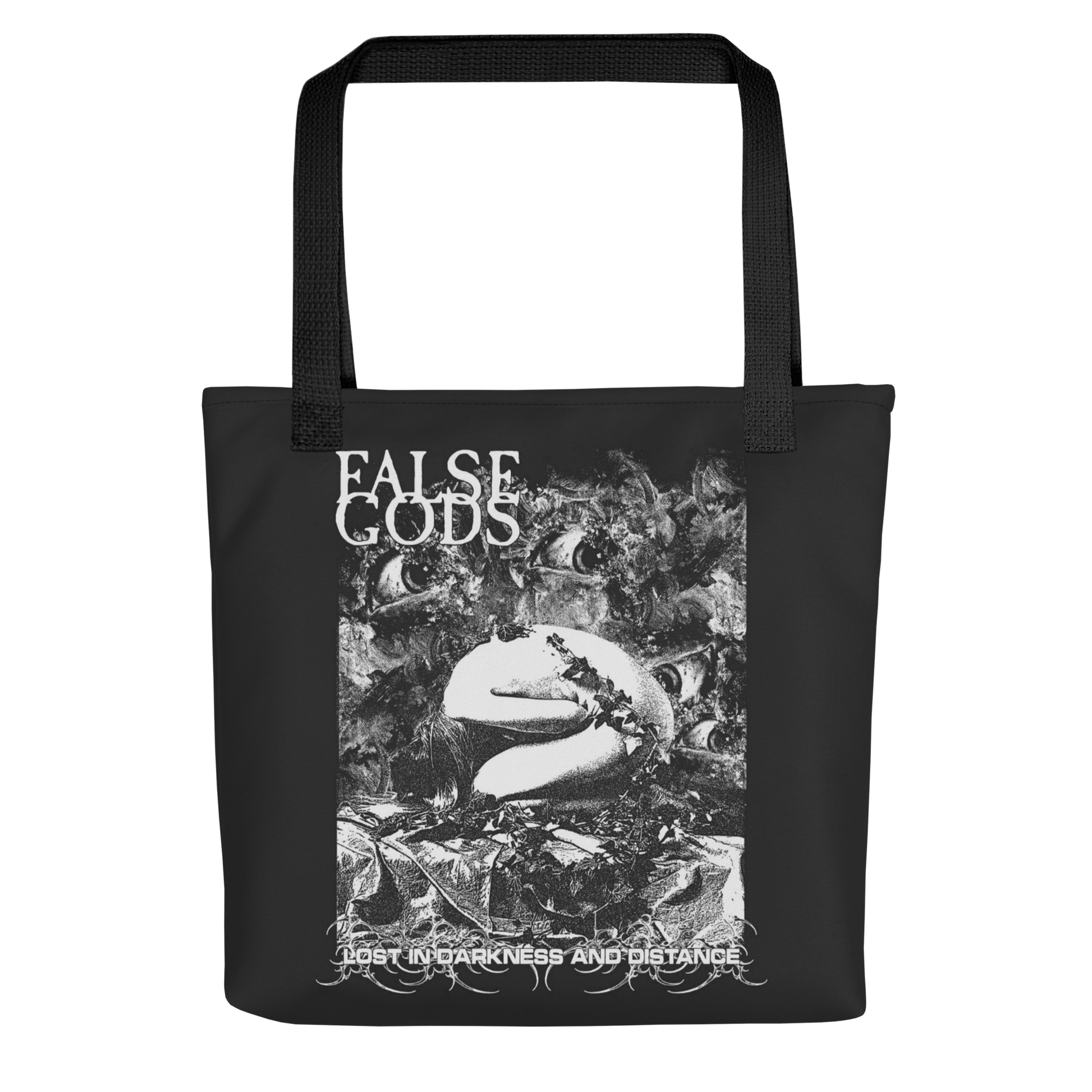 False Gods "Lost in Darkness & Distance" Tote Bag