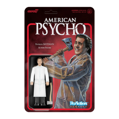 Super7 x AMERICAN PSYCHO - PATRICK BATEMAN - RAINCOAT  ReAction Figure