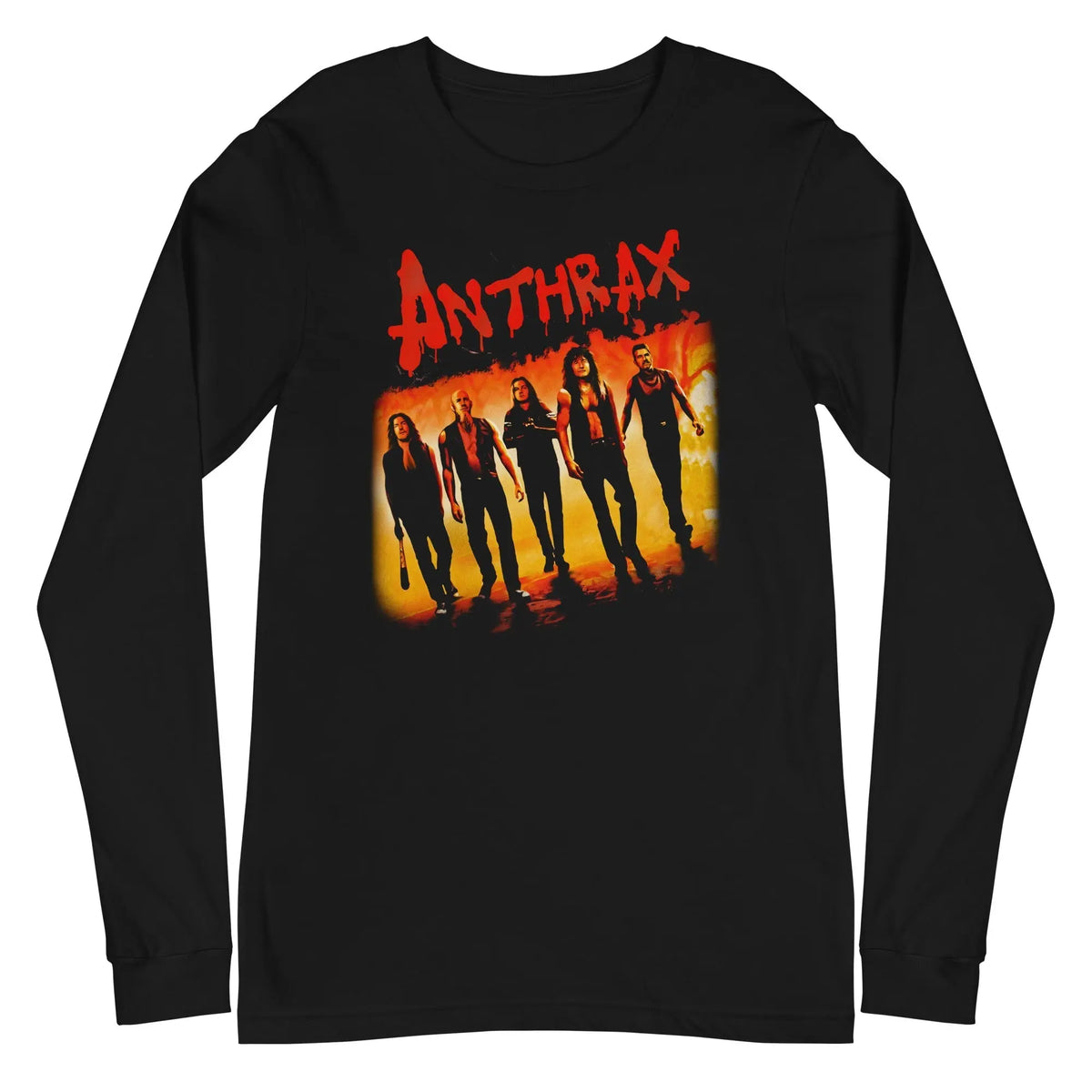 Anthrax - Slanted Band Long Sleeve T-Shirt HYPER iCONiC.