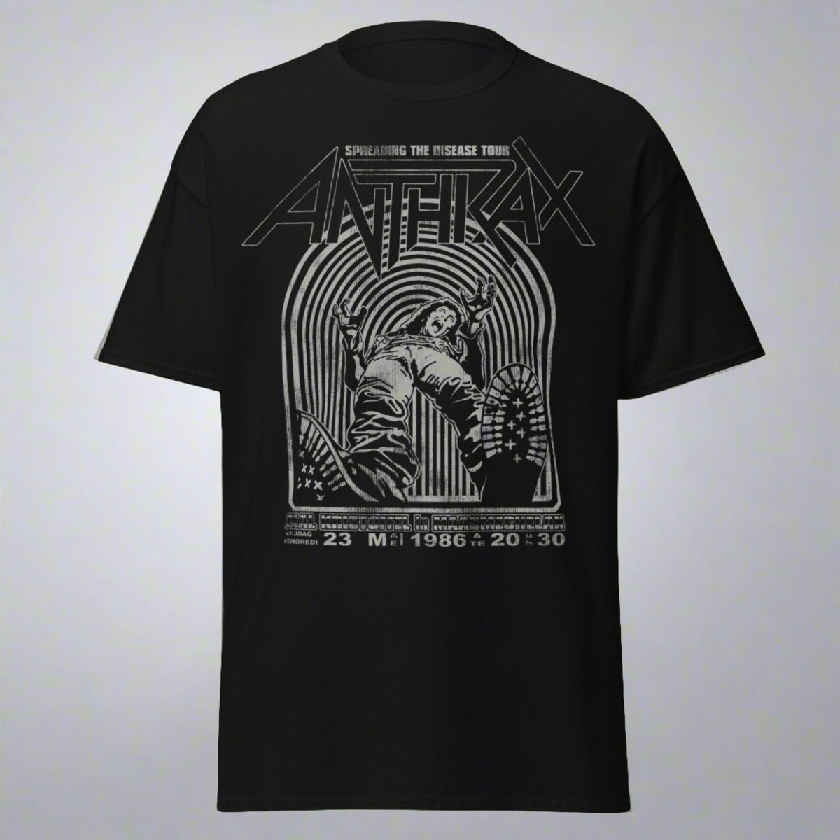 Anthrax - 1986 Tour Jumbo Print T-Shirt HYPER iCONiC.