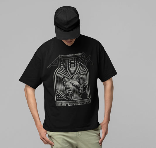 Anthrax - 1986 Tour Jumbo Print T-Shirt HYPER iCONiC.