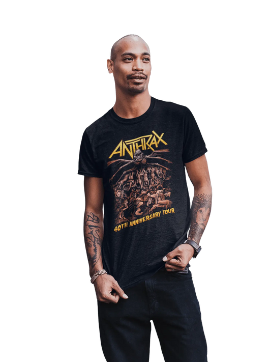 Anthrax - 40th Anniversary Tour T-Shirt HYPER iCONiC.