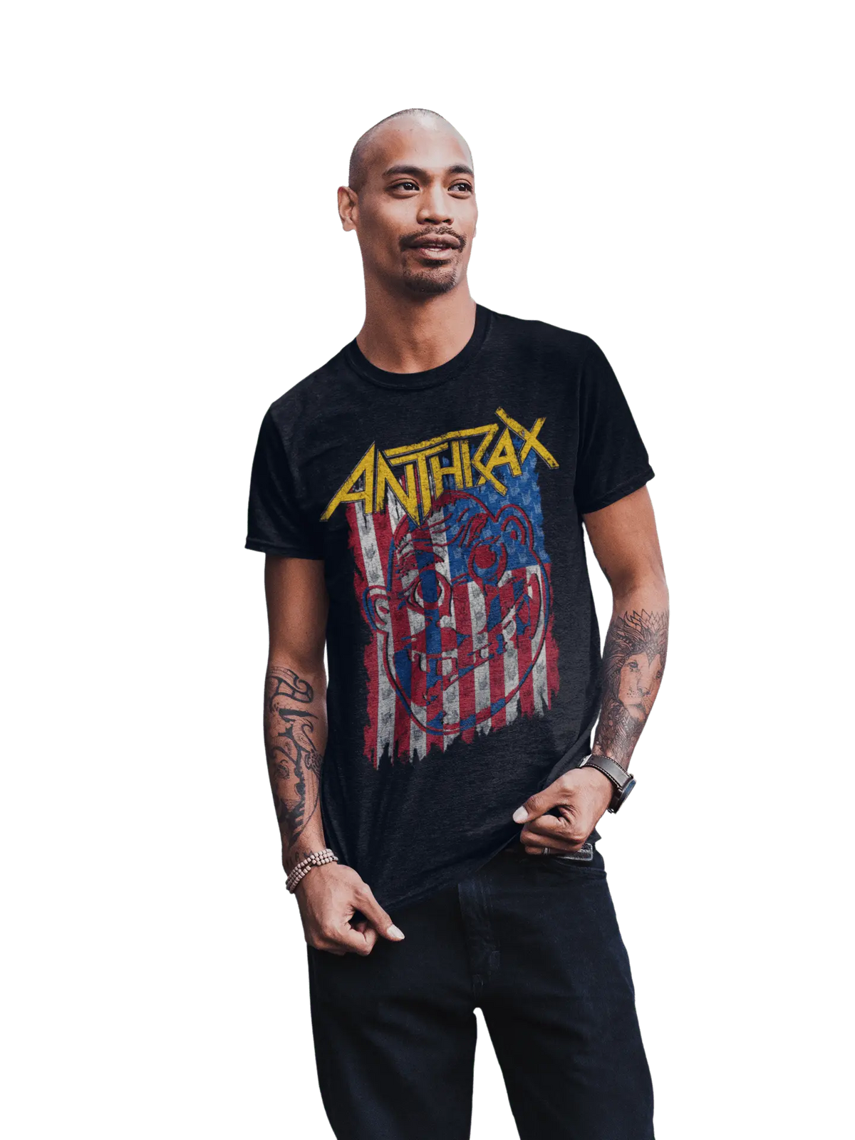 Anthrax - American Flag T-Shirt HYPER iCONiC.