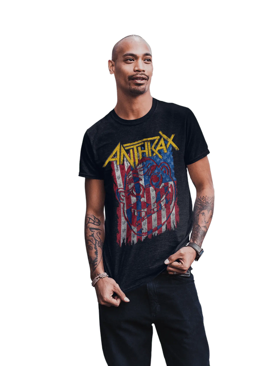 Anthrax - American Flag T-Shirt HYPER iCONiC.