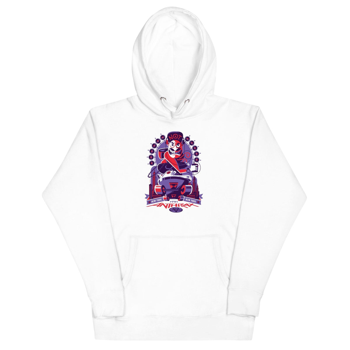 Anthrax - New York 81 Classic Hoodie HYPER iCONiC.