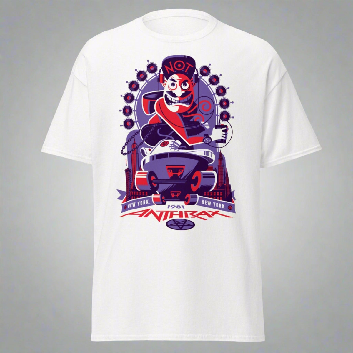 Anthrax - New York 81 Tour Jumbo Print T-Shirt HYPER iCONiC.