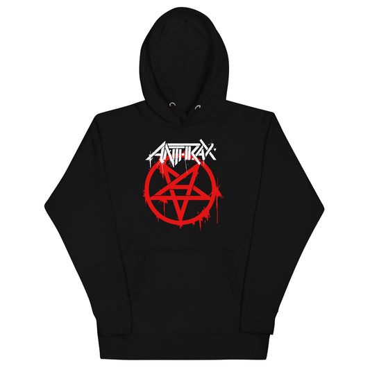 Anthrax - Pentagram Logo Hoodie HYPER iCONiC.