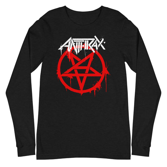 Anthrax - Pentagram Logo Long Sleeve T-Shirt HYPER iCONiC.