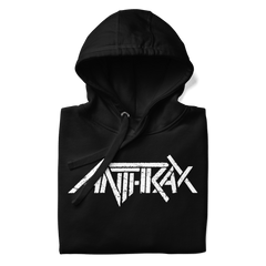 Anthrax - White Core Logo Hoodie