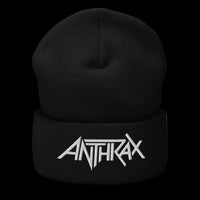Anthrax "White Logo" Cuffed Embroidered Beanie