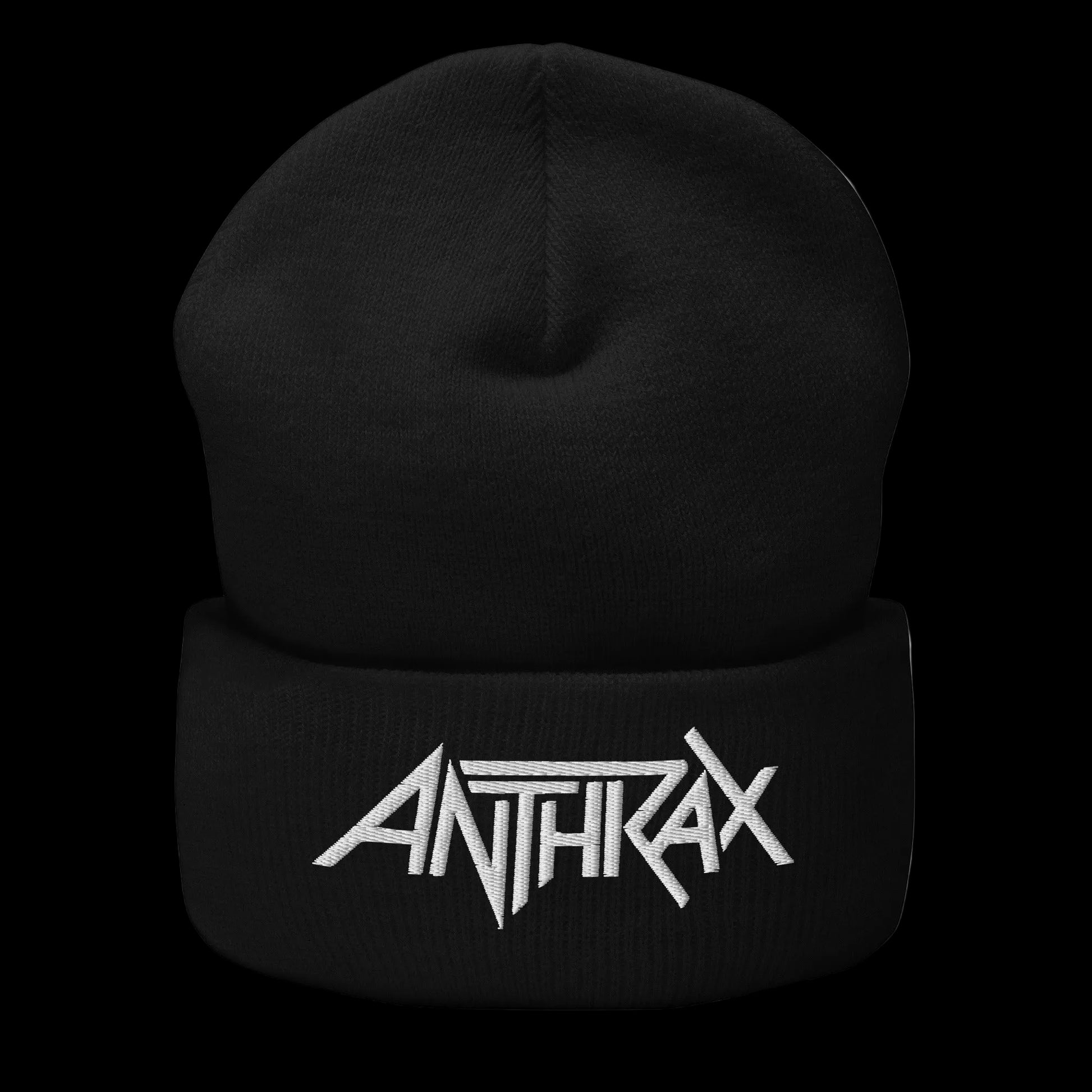 Anthrax "White Logo" Cuffed Embroidered Beanie