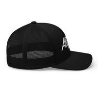 Anthrax - White on Black Trucker HD Embroidered Hat HYPER iCONiC.