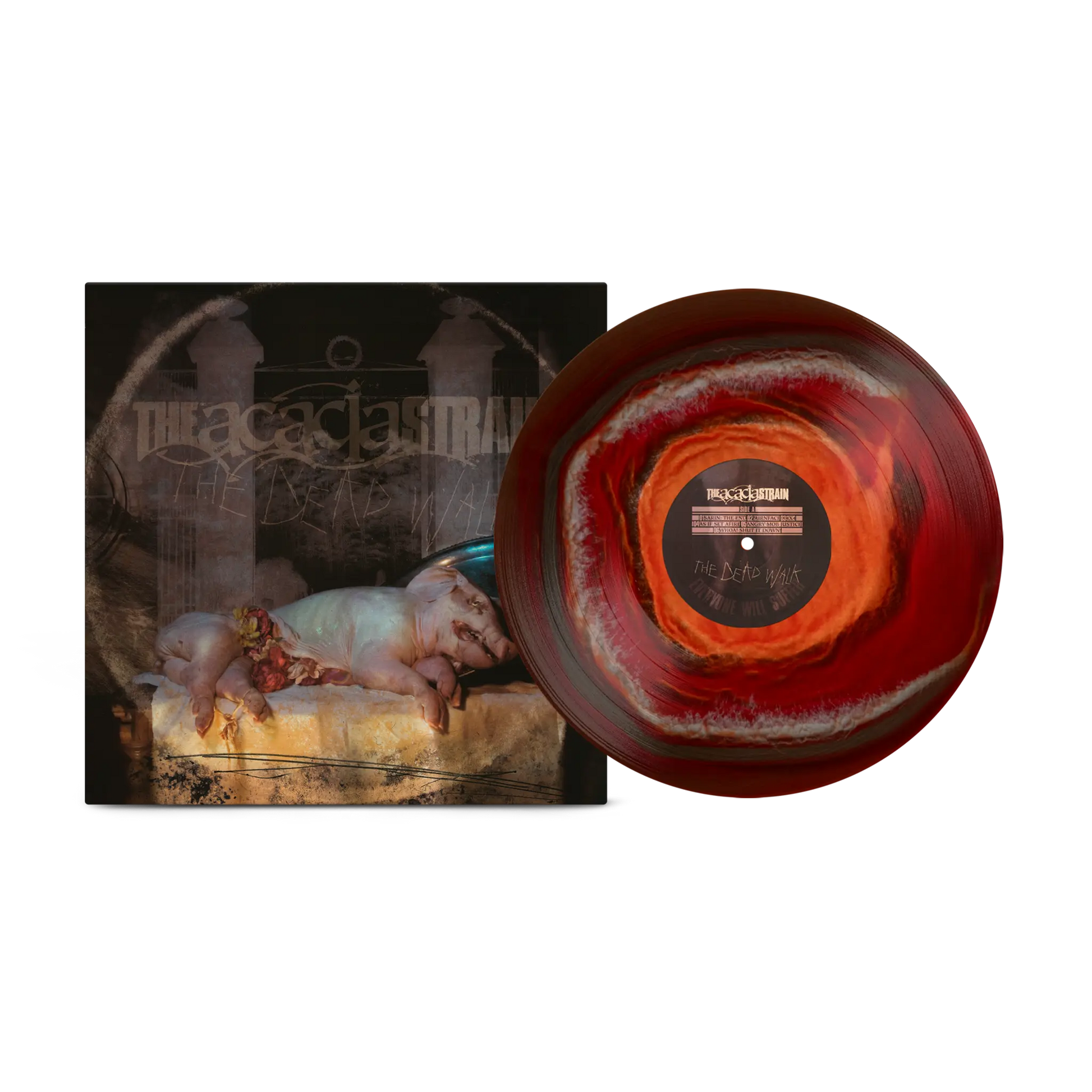 The Acacia Strain - Dead Walk on Black lce Ruby Bone Vinyl Prosthetic Records