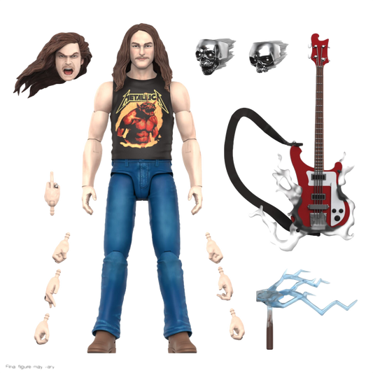 Super7 x Cliff Burton Ultimates Cliff Burton (Superhero Poster) Figure Metallica