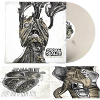 ORGAN DEALER - Visceral Infection LP (White w/ Black Marble) LTD To 77 Horror Pain Gore Death Productions Shop