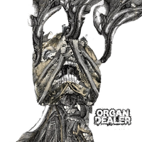 ORGAN DEALER - Visceral Infection LP (White w/ Black Marble) LTD To 77 Horror Pain Gore Death Productions Shop