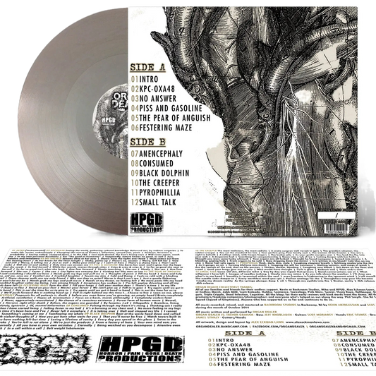 ORGAN DEALER - Visceral Infection LP (Metallic Silver) LTD To 141 Horror Pain Gore Death Productions Shop