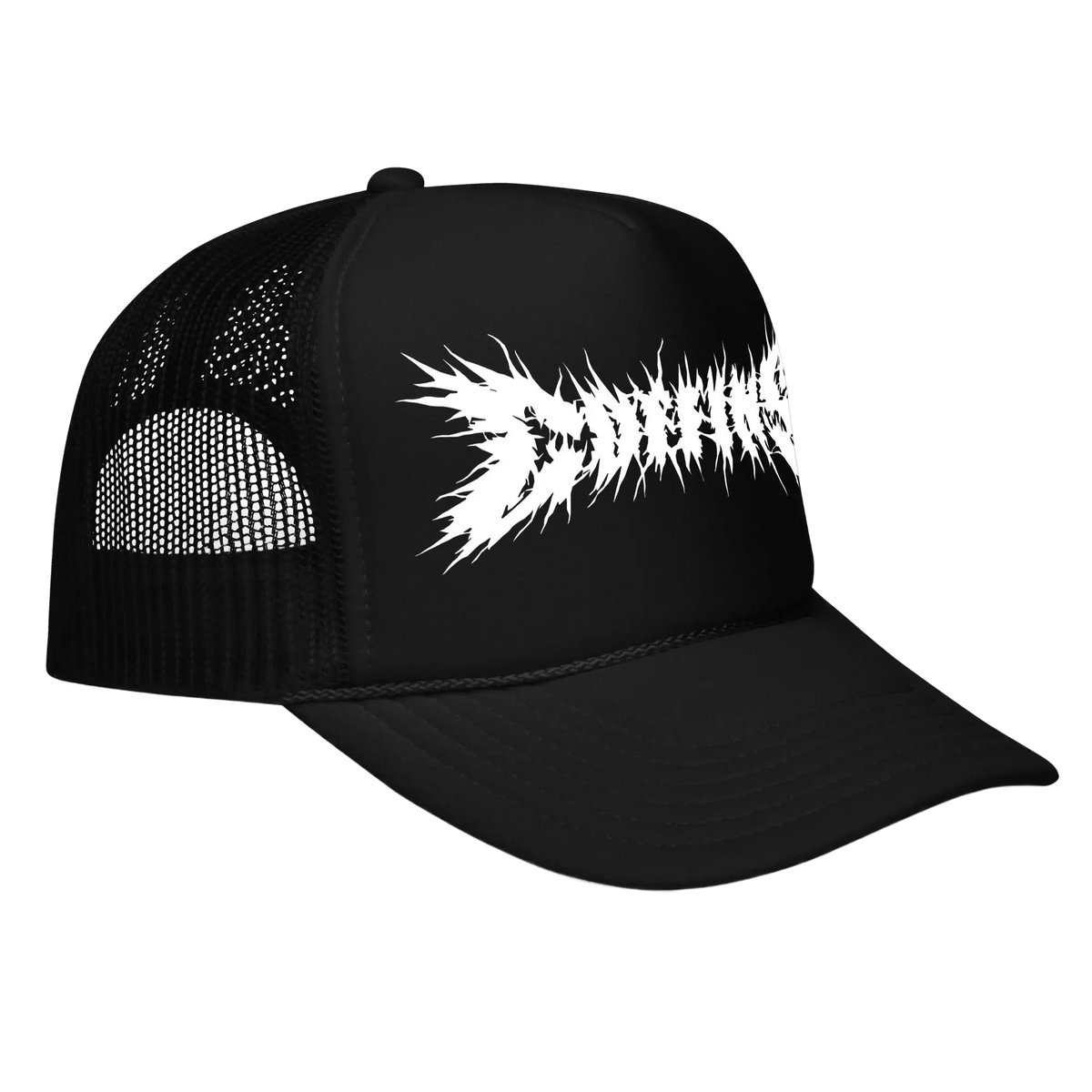 COFFINS - Logo Trucker Hat Horror Pain Gore Death Productions Shop