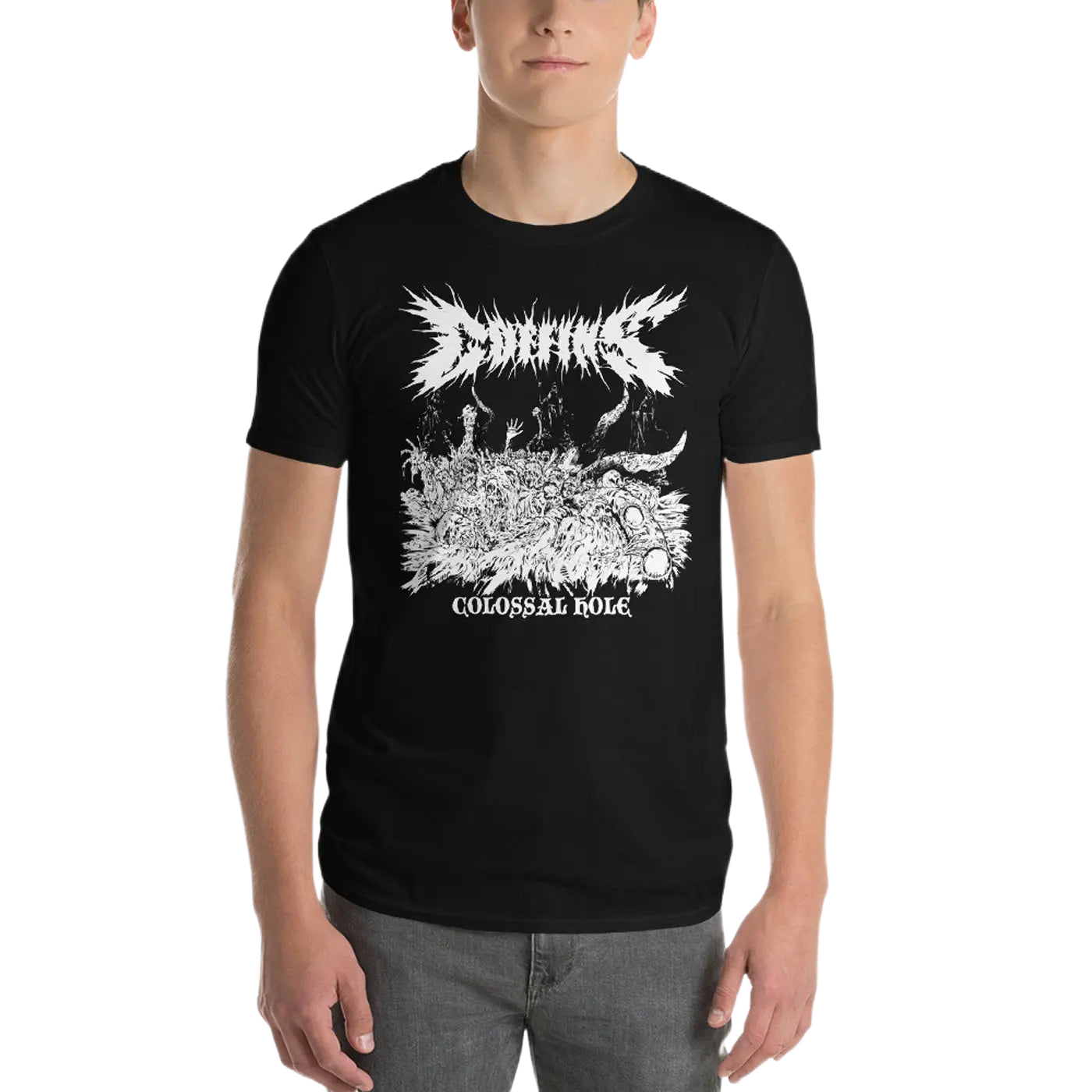 COFFINS - Colossal Hole Black T-Shirt Horror Pain Gore Death Productions Shop
