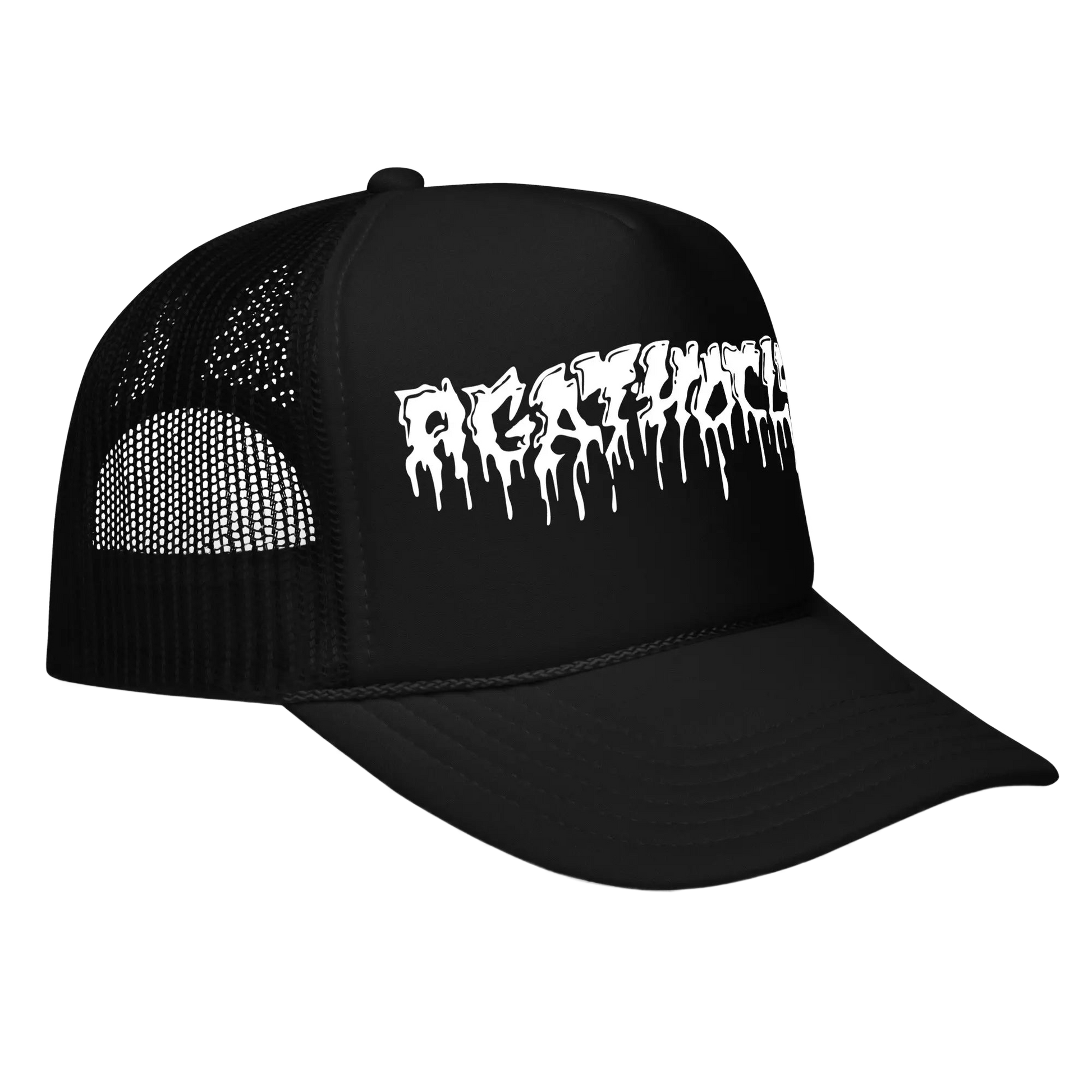 AGATHOCLES - Logo Trucker Hat Horror Pain Gore Death Productions Shop