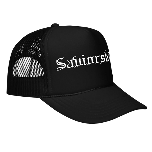 SAVIORSKIN - Logo Trucker Hat Horror Pain Gore Death Productions Shop