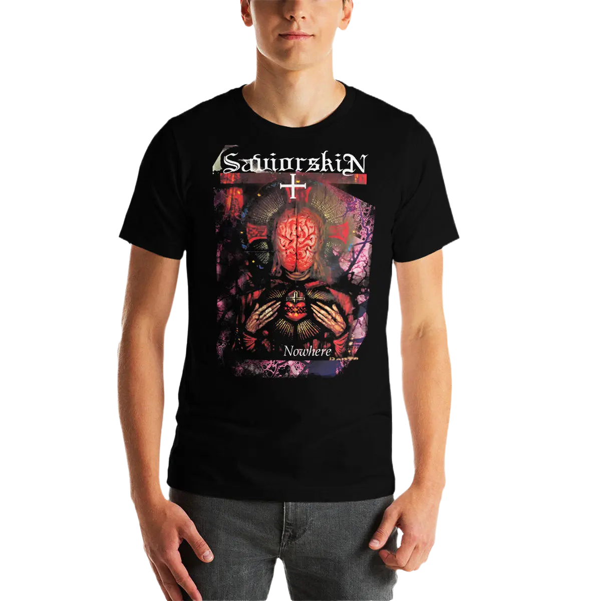 SAVIORSKIN - Nowhere T-Shirt Horror Pain Gore Death Productions Shop