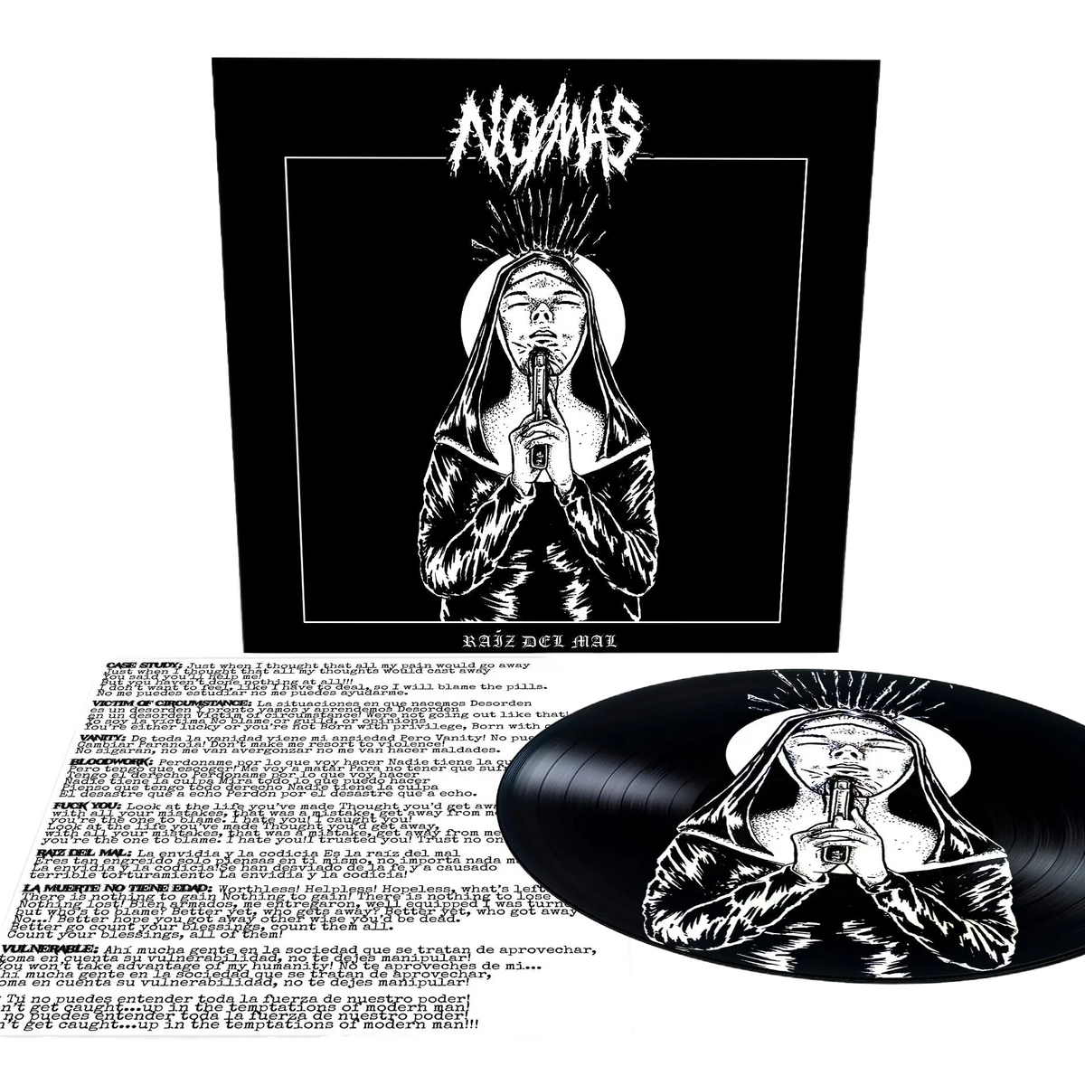 NO/MÁS - Raíz Del Mal LP (Picture Disc) LTD To 100 Horror Pain Gore Death Productions Shop