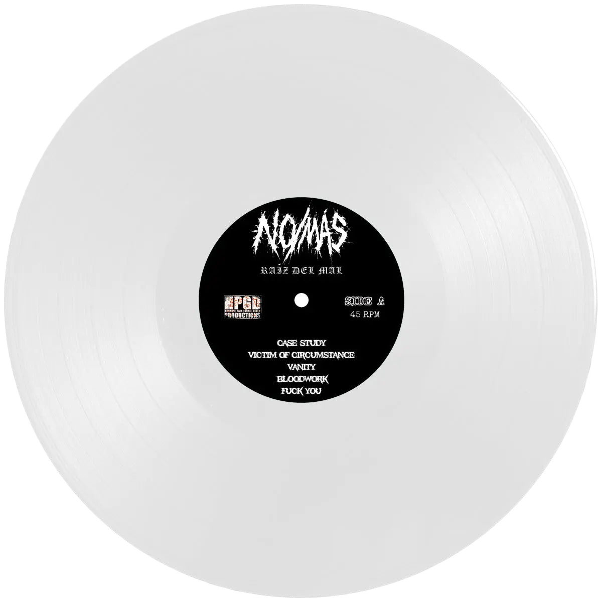 NO/MÁS - Raíz Del Mal LP (White) LTD To 100 Horror Pain Gore Death Productions Shop