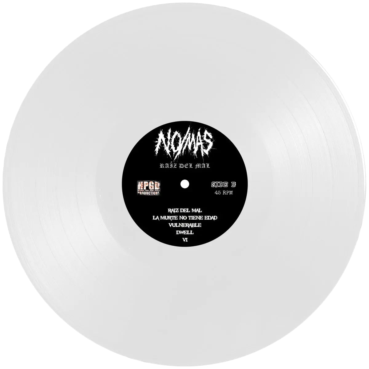 NO/MÁS - Raíz Del Mal LP (White) LTD To 100 Horror Pain Gore Death Productions Shop