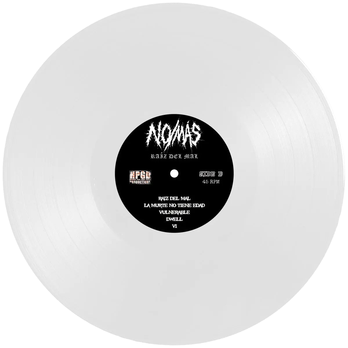 NO/MÁS - Raíz Del Mal LP (White) LTD To 100 Horror Pain Gore Death Productions Shop