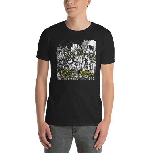 RETORTION TERROR / INVIDIOSUS - Split T-Shirt Horror Pain Gore Death Productions Shop