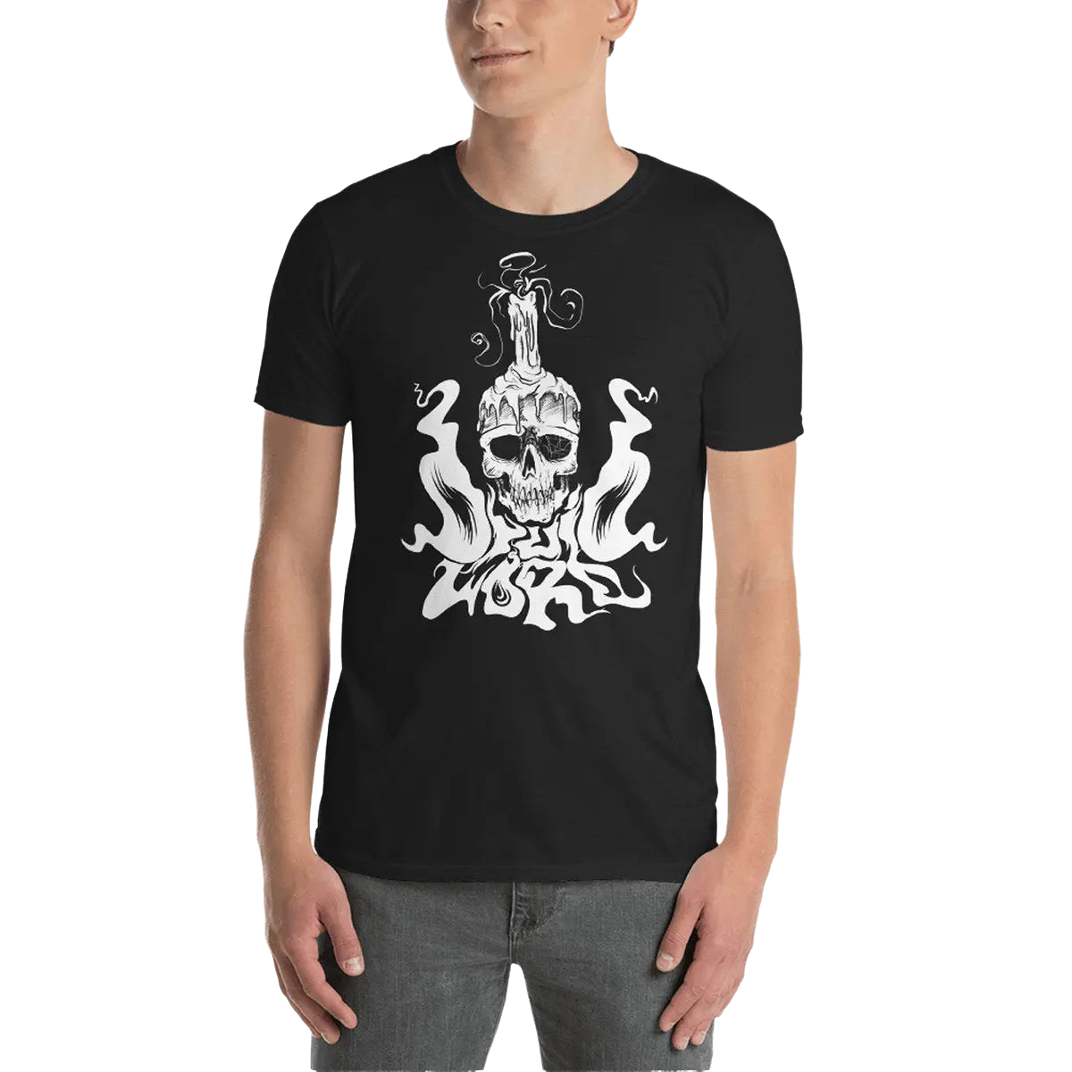DRUID LORD - Candle Logo T-Shirt Horror Pain Gore Death Productions Shop