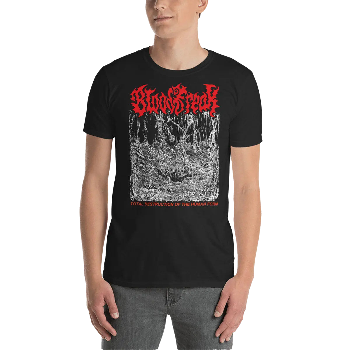 BLOOD FREAK - Total Destruction Of The Human Form T-Shirt Horror Pain Gore Death Productions Shop