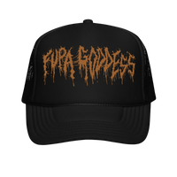 FUPA GODDESS - Logo Trucker Hat Horror Pain Gore Death Productions Shop