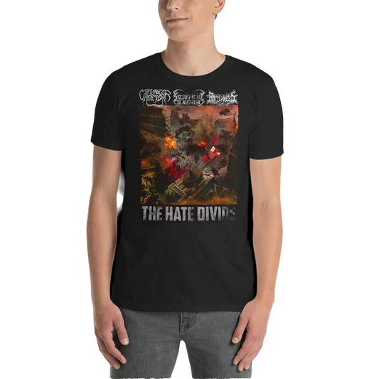 COATHANGER ABORTION / SACRIFICIAL SLAUGHTER / ROTTENNESS - The Hate Divide T-Shirt Horror Pain Gore Death Productions Shop
