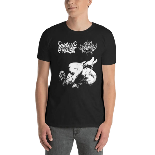 CARDIAC ARREST / MUTANT SUPREMACY - Split T-Shirt Horror Pain Gore Death Productions Shop