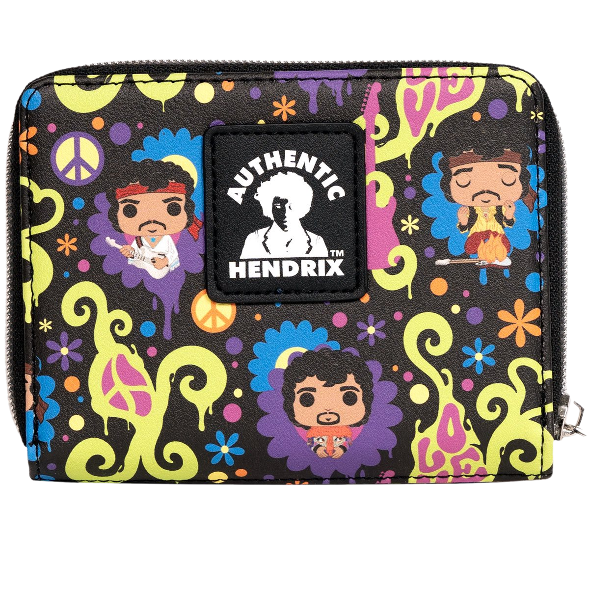 Funko Jimi Hendrix Love and Flowers All Over Print Wallet Rock Movie Heroes