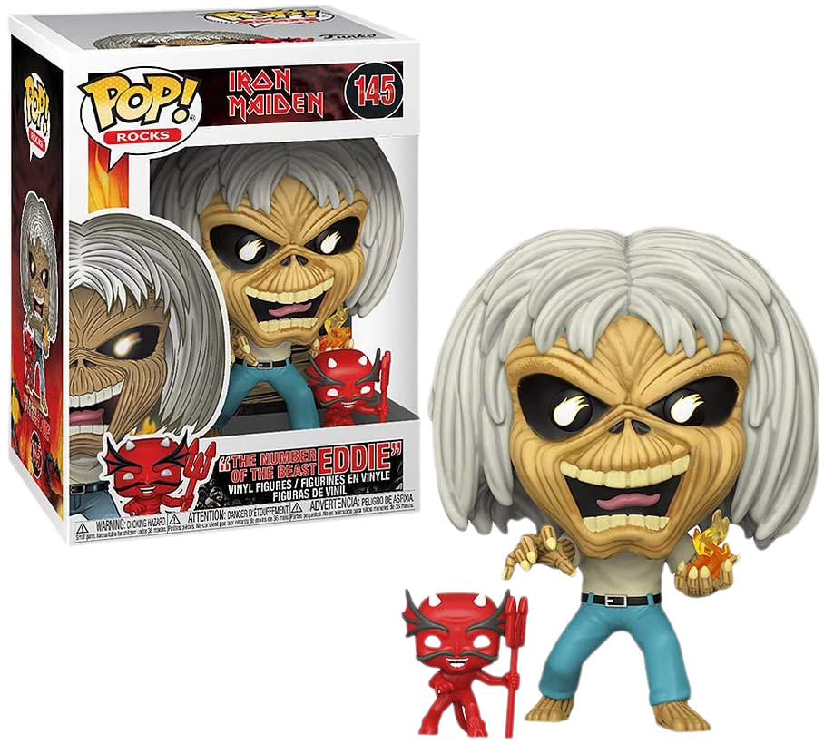 Funko Pop Rocks - Iron Maiden The Number of the Beast Eddie #145 Rock Movie Heroes