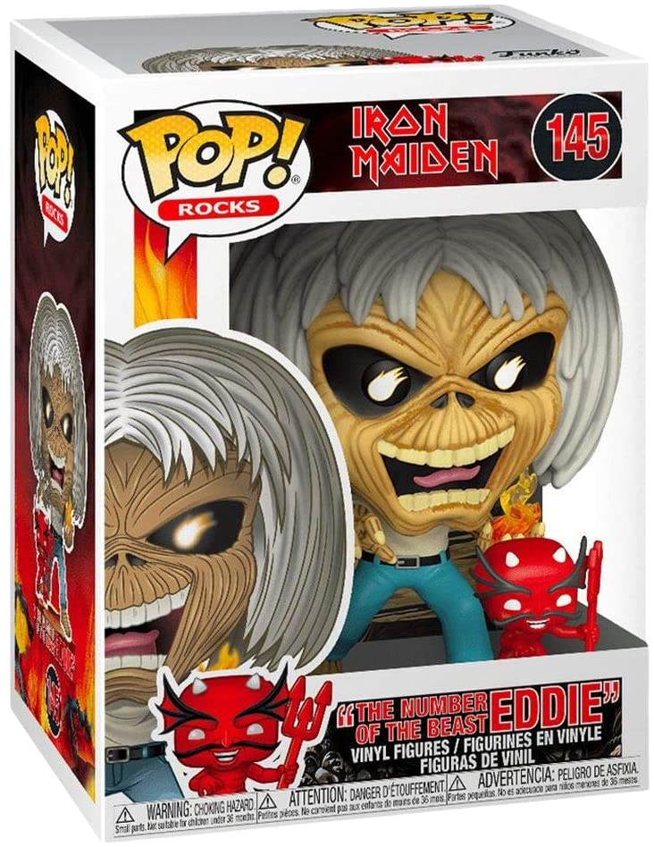 Funko Pop Rocks - Iron Maiden The Number of the Beast Eddie #145 Rock Movie Heroes
