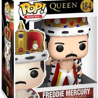 Funko Pop Rocks - Queen Freddie Mercury King #184 Rock Movie Heroes