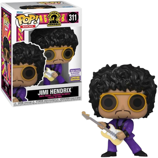 Funko Pop Rocks - Jimi Hendrix 2023 Summer Convention Ltd Edition #311 Rock Movie Heroes