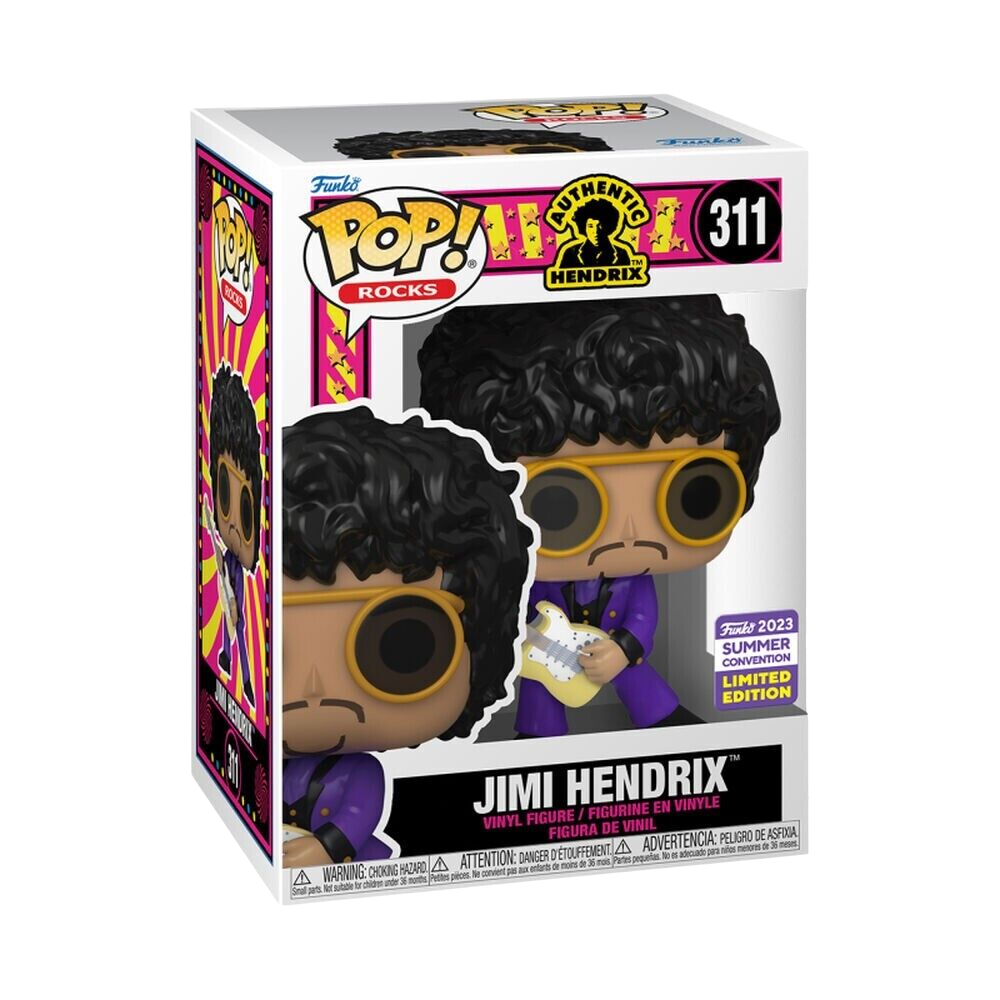 Funko Pop Rocks - Jimi Hendrix 2023 Summer Convention Ltd Edition #311 Rock Movie Heroes