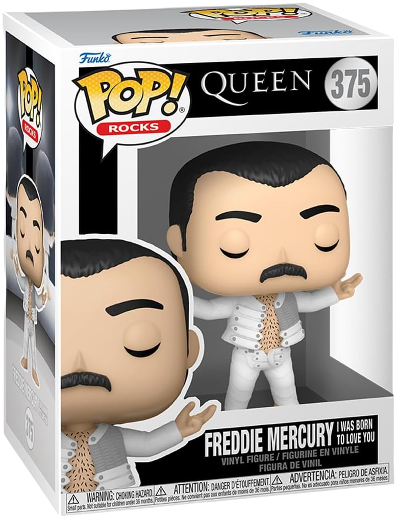 Funko Pop Rocks - Queen Freddie Mercury I Was Born to Love You Rock Movie Heroes
