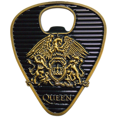Queen  - Gold Crest Plectrum Bottle Opener Magnet