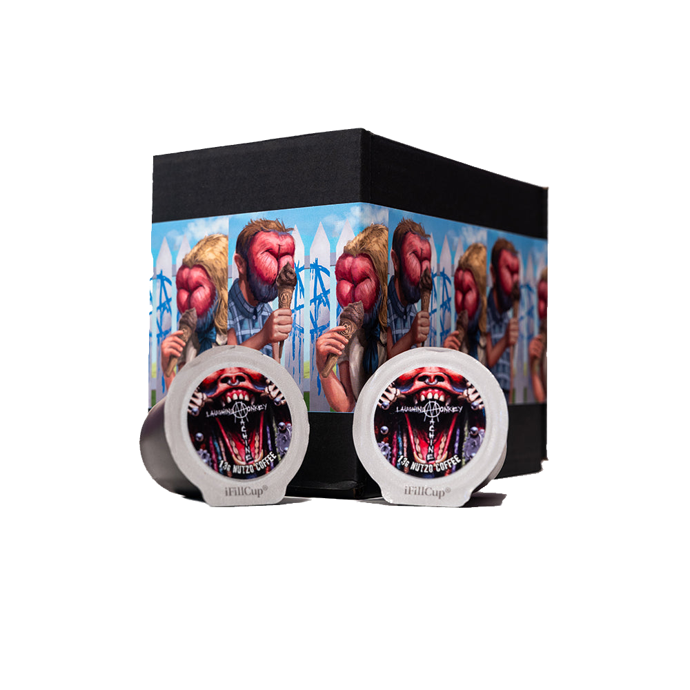 Ministry Laughing Monkey Machine SIngle Serve Pods CONCEPT CAFES COFFEE