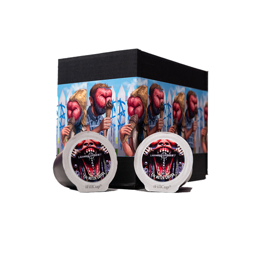 Ministry Laughing Monkey Machine SIngle Serve Pods CONCEPT CAFES COFFEE