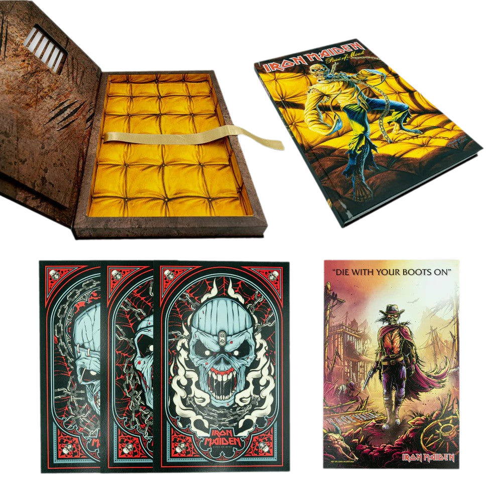 Iron Maiden Piece of Mind - Deluxe Graphic Novel Book Oversized Hardcover Rock Movie Heroes