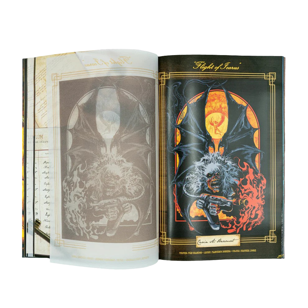 Iron Maiden Piece of Mind - Deluxe Graphic Novel Book Oversized Hardcover Rock Movie Heroes