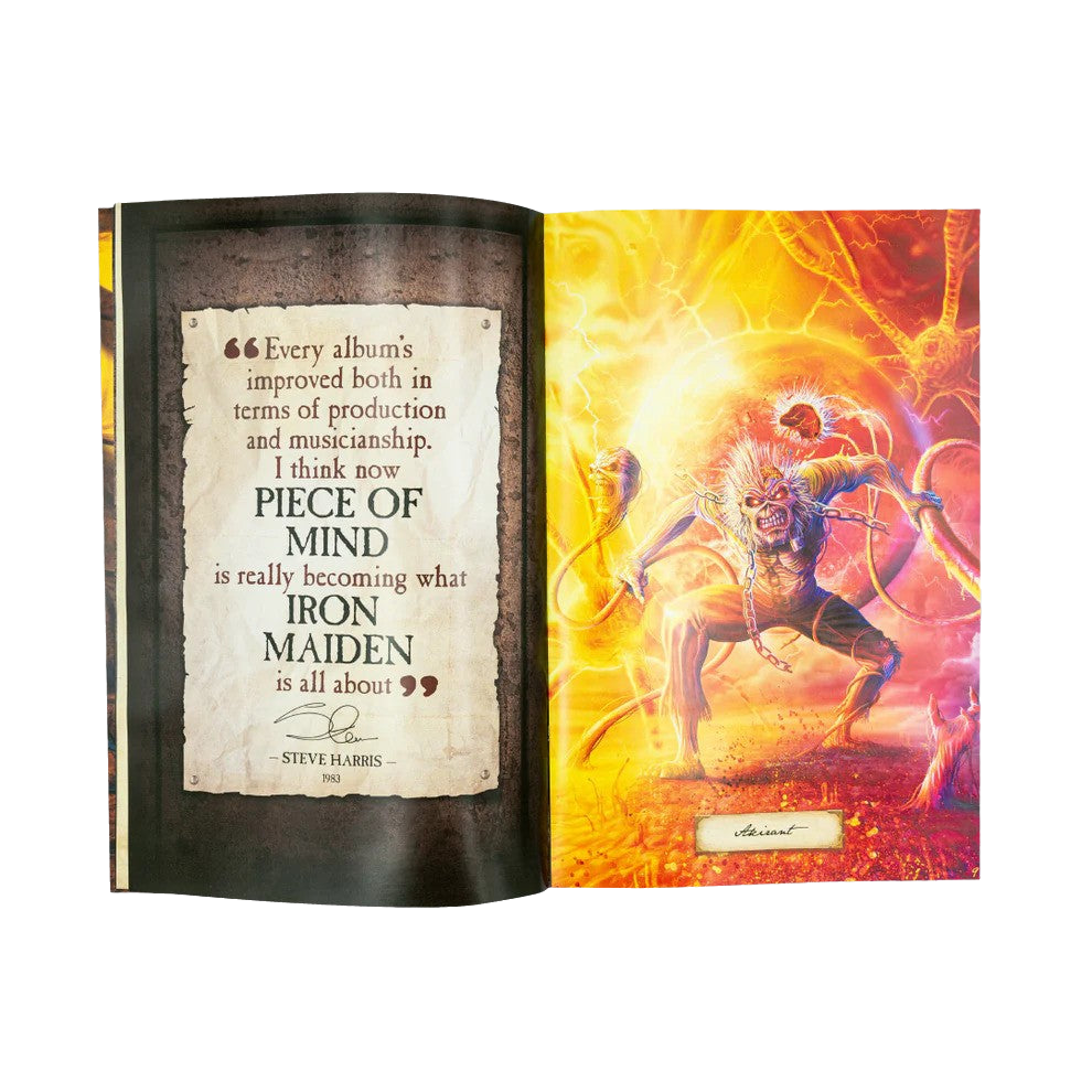 Iron Maiden Piece of Mind - Deluxe Graphic Novel Book Oversized Hardcover Rock Movie Heroes