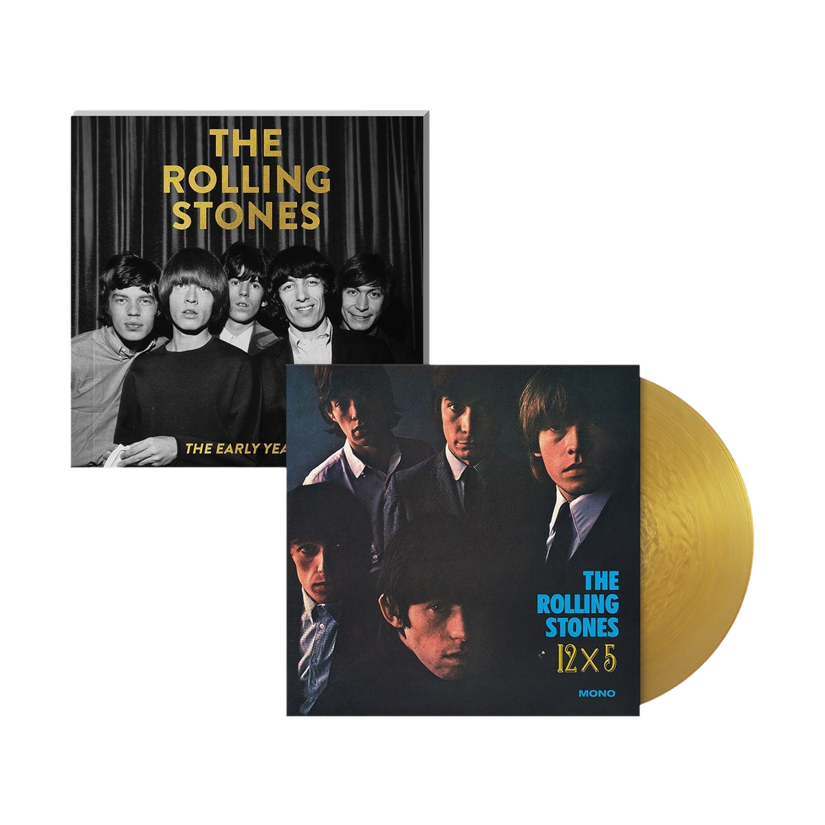 THE ROLLING STONES x GOLDMINE "EARLY YEARS" SPECIAL COLLECTOR’S EDITION SOFTCOVER BOOK w/THE ROLLING STONES ’12x5’ LP (Exclusive Limited Edition - Gold Vinyl) Revolver Magazine